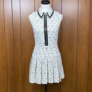 Alice + Olivia Ellis Tweed Pleated Minidress size 0